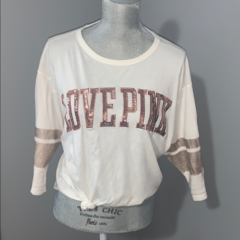 PINK quarter sleeve shirt